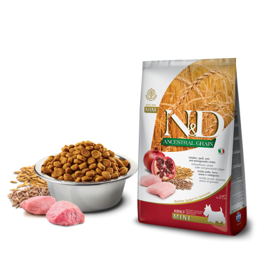 Farmina N&D dog AG adult mini, chicken, spelt, oats & pomegranate 7 kg